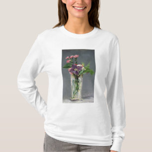 Manet Pinks and Clematis in a Crystal Vase, 1882 T-Shirt