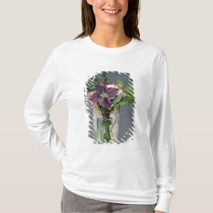 Manet Pinks and Clematis in a Crystal Vase, 1882 T-Shirt