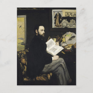 Manet Portrait of Emile Zola 1868 Postcard