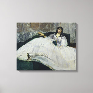 Manet   Portrait of Jeanne Duval, 1862 Canvas Print
