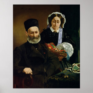 Manet Portrait of M and Mme Auguste Manet Poster