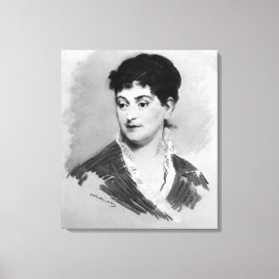 Manet Portrait of Madame Emile Zola, 1874 Canvas Print