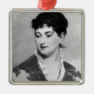 Manet   Portrait of Madame Emile Zola, 1874 Metal Tree Decoration