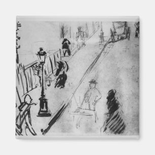 Manet Rue Mosnier, c.1878 Magnet