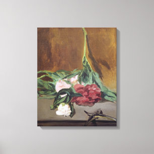Manet   Stem of Peonies and Secateurs, c.1864 Canvas Print