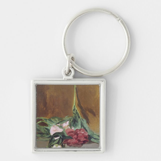 Manet | Stem of Peonies and Secateurs, c.1864 Key Ring (Front)