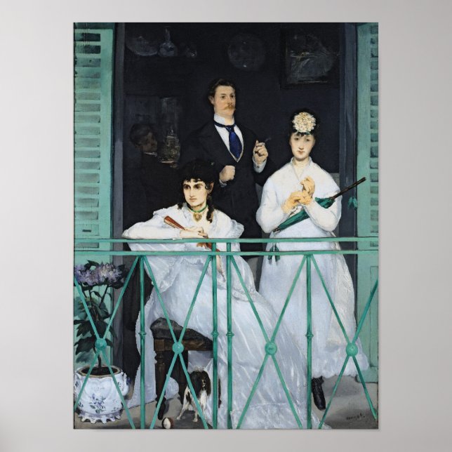 Manet | The Balcony, 1868-9 Poster (Front)