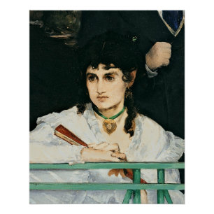 Manet The Balcony, detail, 1868-9 Poster
