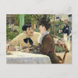 Manet   The Garden of Pere Lathuille, 1879 Postcard
