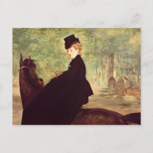 Manet   The Horsewoman, 1875 Postcard