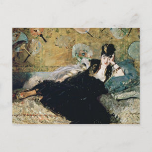 Manet The Lady with Fans Postcard