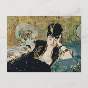 Manet   The Lady with Fans Postcard