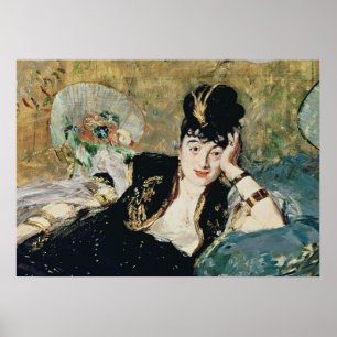 Manet   The Lady with Fans Poster