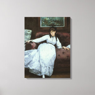 Manet   The Rest, portrait of Berthe Morisot Canvas Print