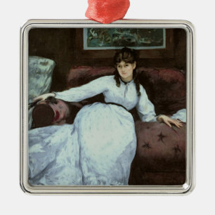 Manet The Rest, portrait of Berthe Morisot Metal Tree Decoration