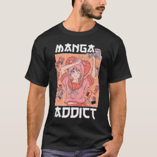 Manga Addict Japanese Anime Lover Japan Kawaii Ota T-Shirt