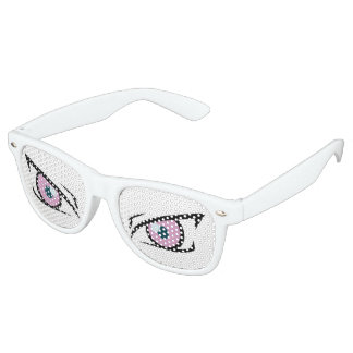 Manga angry eyes retro sunglasses