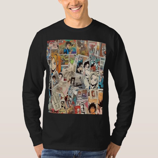 Manga Comic Strips Universal Long Sleeve T-Shirt (Front)