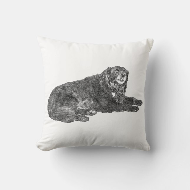 Manga Dot Dog Pillow with Autumn Vibe (Front)
