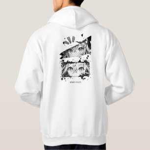 Manga Eyes Hoodie Manga Is My Life Artistic Black 