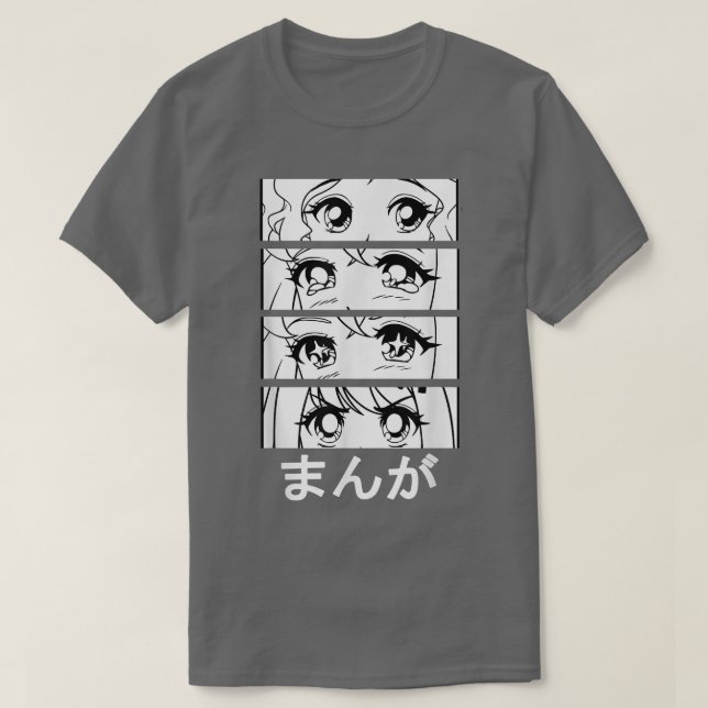 Manga in Japanese, manga motif Japan, face series  T-Shirt (Design Front)