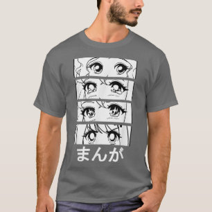 Manga in Japanese, manga motif Japan, face series T-Shirt