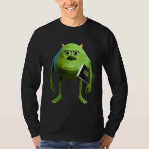 Manga Larga Beaches Mike Wazowski with Bible T-Shirt