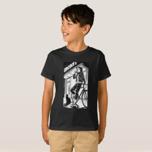 Manga Monochrome Illustration - Cyberpunk Girl T-Shirt