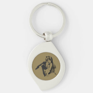 Manga, Neko Catgirl Furry Kawaii Loli Key Ring