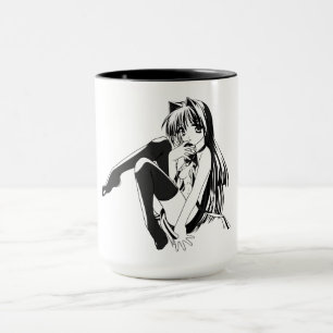 Manga, Neko Catgirl Furry Kawaii Loli Mug