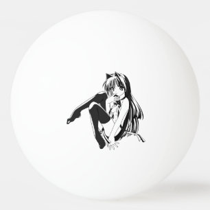 Manga, Neko Catgirl Furry Kawaii Loli Ping Pong Ball