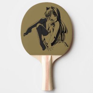 Manga, Neko Catgirl Furry Kawaii Loli  Ping Pong Paddle