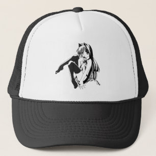Manga, Neko Catgirl Furry Kawaii Loli Trucker Hat
