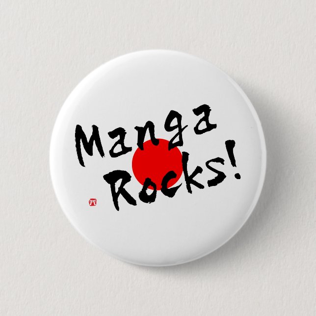 Manga Rocks! 6 Cm Round Badge (Front)