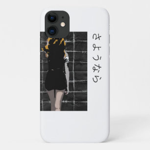 Manga-shaped design with word goodbye in Japanese Case-Mate iPhone Case
