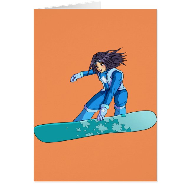 Manga Snowboarder Girl (Front)