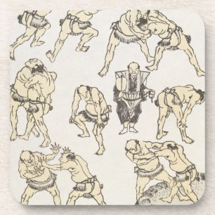 Manga: studies of gestures and postures of wrestle coaster