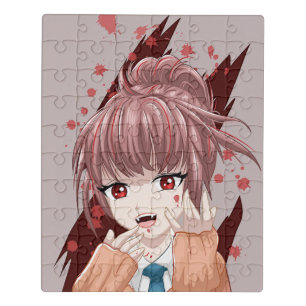 Manga Vampire Girl Jigsaw Puzzle