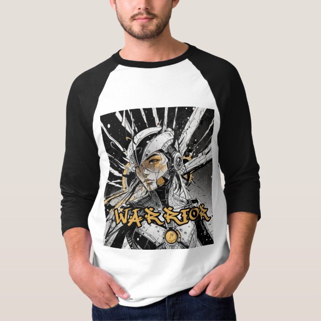 Manga warrior Raglan T-Shirt (Front)