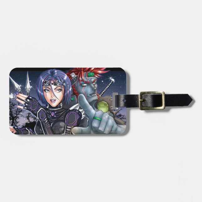 Manga Warriors Luggage Tag (Front Horizontal)