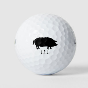 Mangalitsa Pig Silhouette Golf Balls