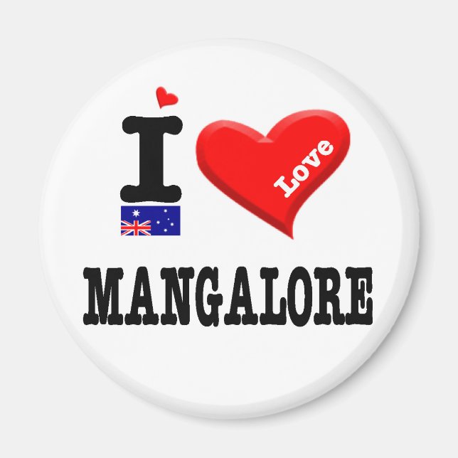 MANGALORE - I Love Magnet (Front)