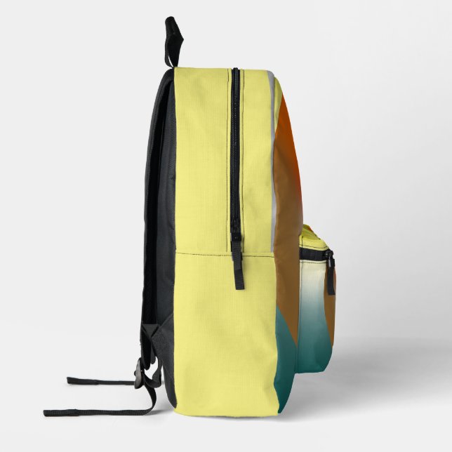 Manganese Printed Backpack (Left)