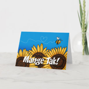 Mange Tak (Danish Thank you card) Card