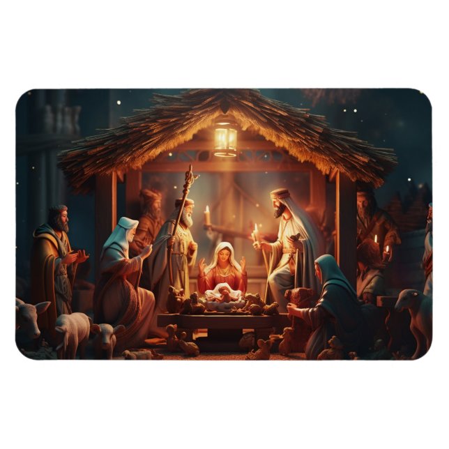 Manger Scene Magnet (Horizontal)