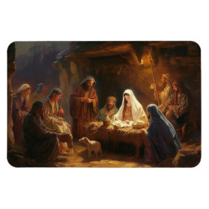 Manger Scene Magnet