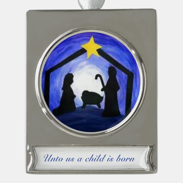 Manger Scene - ornament (Front)