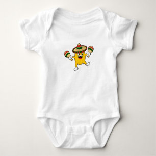 Mango as Musician with Maraca Baby Bodysuit