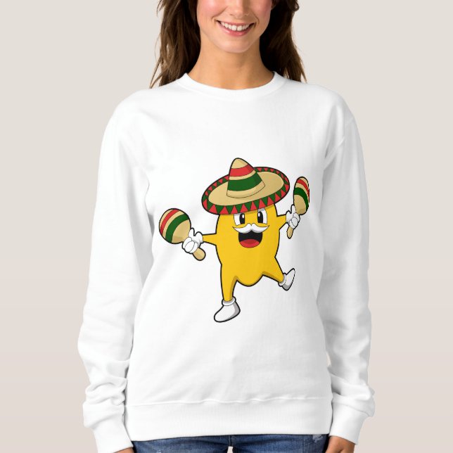 Mango as Musician with Maraca Sweatshirt (Front)