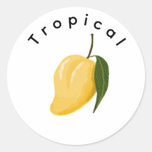 Mango Classic Round Sticker
